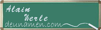 Alain Werle Visitenkarte